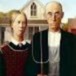 American Gothic - Farmer &amp; Wife