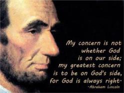 Abe Lincoln - Be On God's Side
