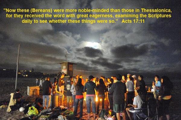 Acts 17-11 - Beach Bible Study - Del Mar Beach - Pastor Lito -1