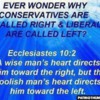 Conservatives Right - Liberals Left