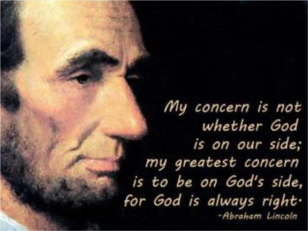 Abe Lincoln - Be On God's Side