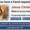 Friends Request - Jesus - Rev 3-20