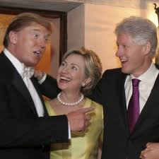 Image result for Hillary and trump friends pic