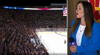 Image result for Long Island NHL fans TAKE OVER national anthem