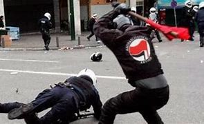 Image result for Antifa vs Police
