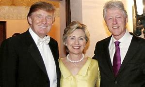 Image result for how long were the clintons and trump friends
